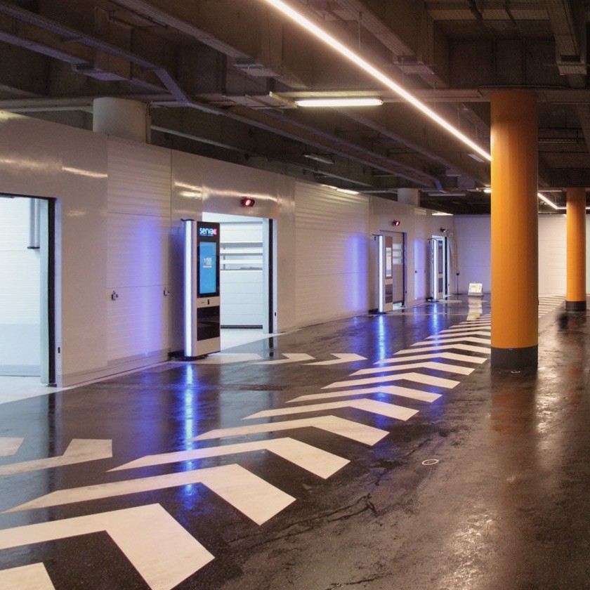 Symbolbild einer Tiefgarage im WIN WIN im Medienhafen Düsseldorf