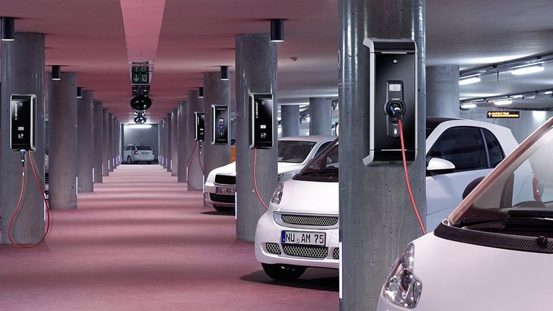 Symbolbild einer Tiefgarage im WIN WIN im Medienhafen Düsseldorf