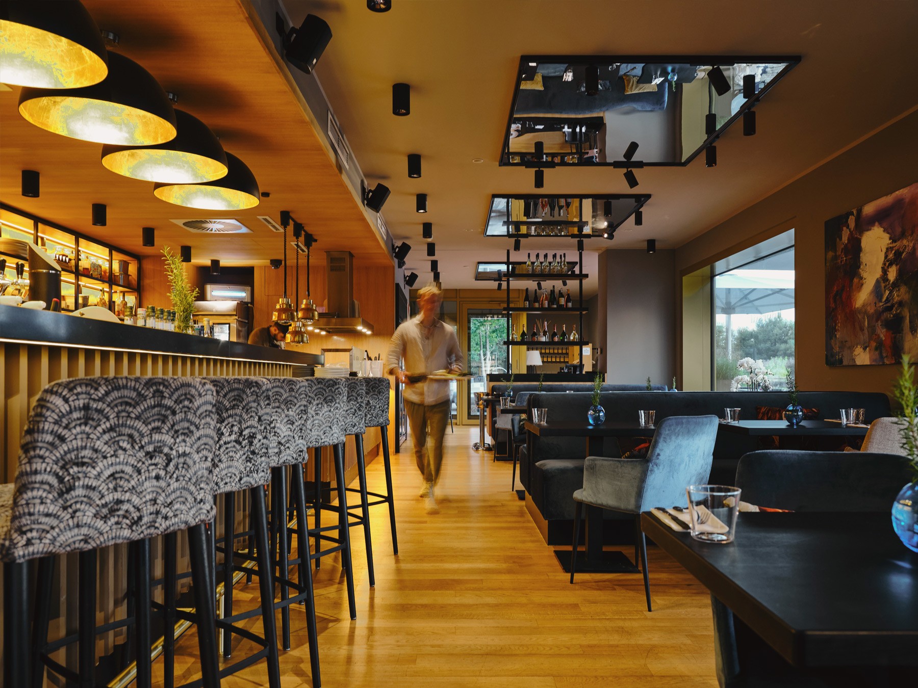 Moderne Gastronomie im WIN WIN im Medienhafen Düsseldorf