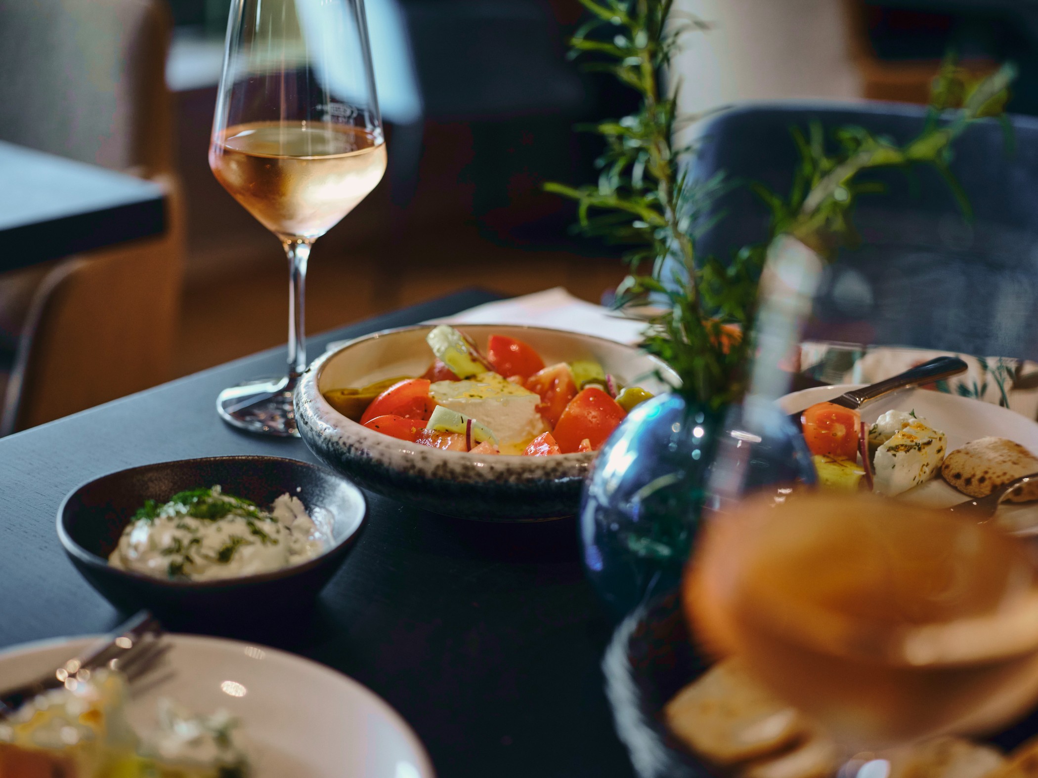 Moderne Gastronomie im WIN WIN im Medienhafen Düsseldorf